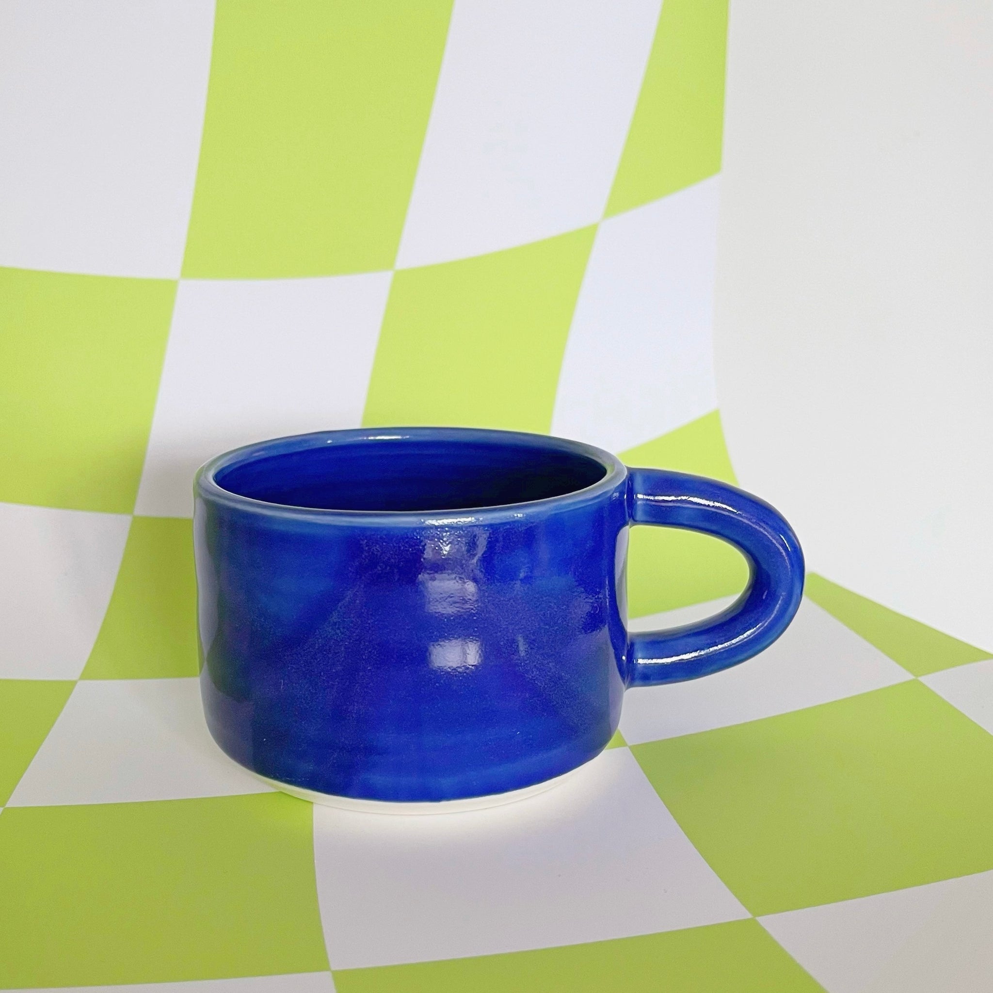 cobalt blue mug